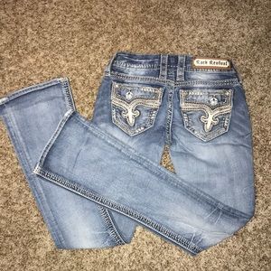 Rock Revival Boot Cut Jeans: Size 24